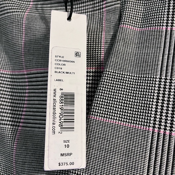 Alice + Olivia NWT Gray Asymmetrical Ruffle Skirt Size 10 - Picture 4 of 11